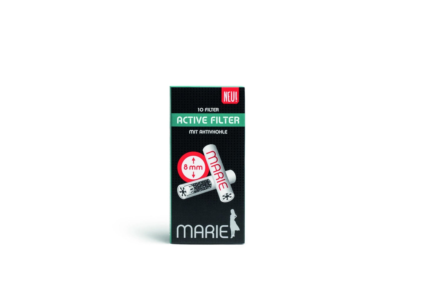 MARIE Aktivkohlefilter | 8mm | 10Stk